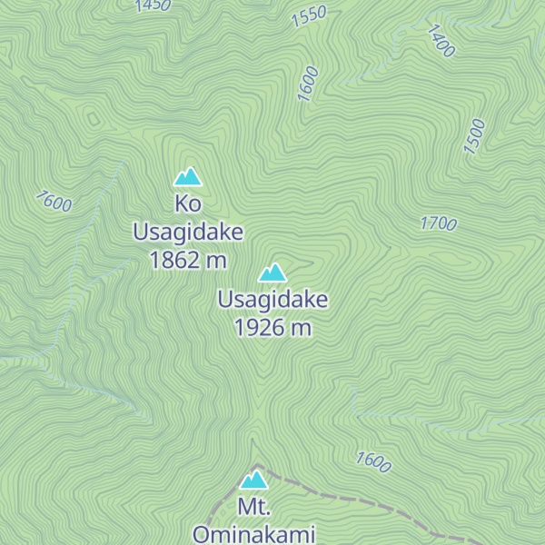 Map of Usagidake