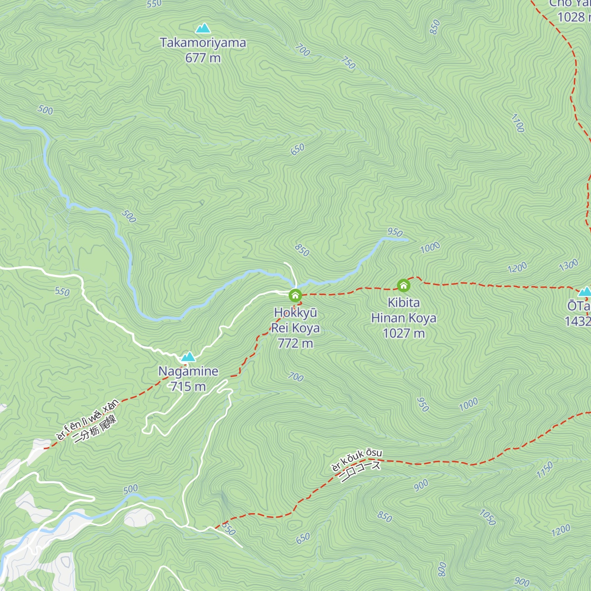 Hokkyū Rei Koya map