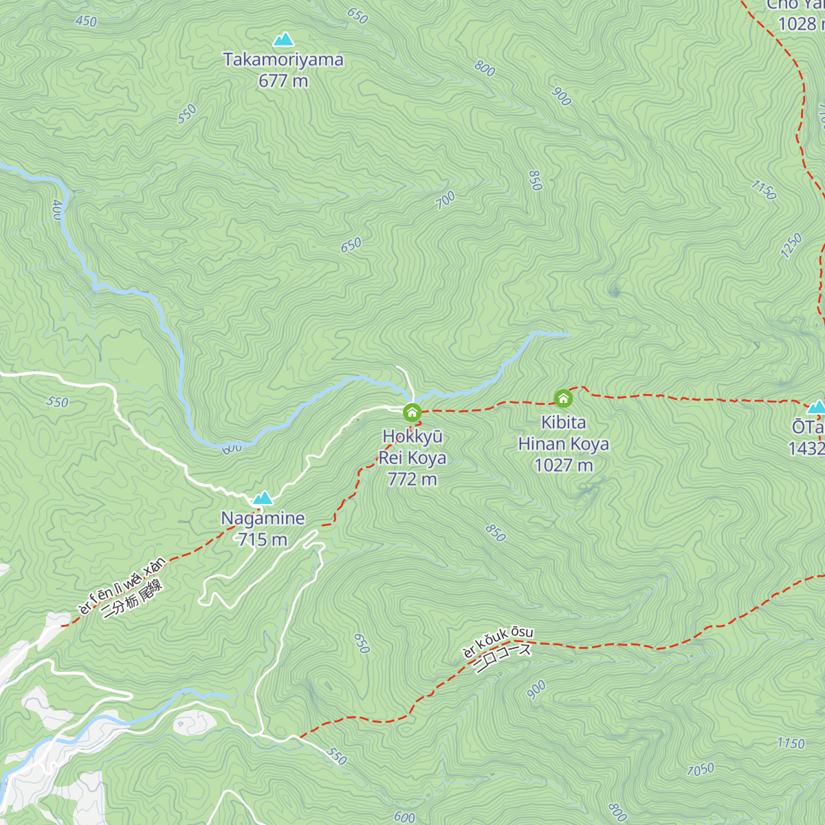 Hokkyū Rei Koya map