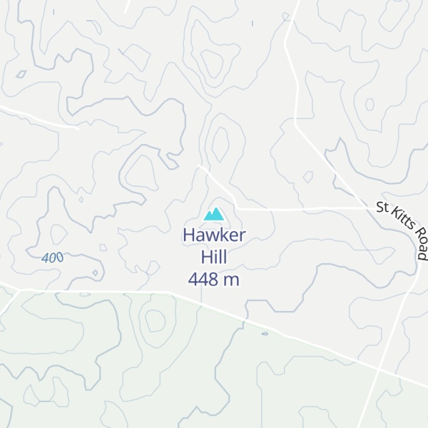 Map of Hawker Hill