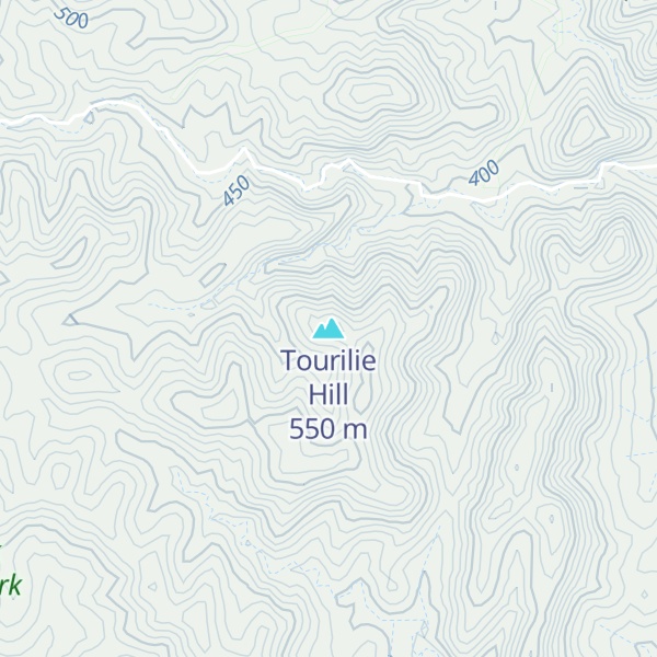 Map of Tourilie Hill
