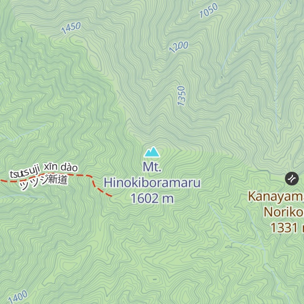 Map of Mt. Hinokiboramaru
