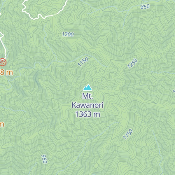 Map of Mt. Kawanori