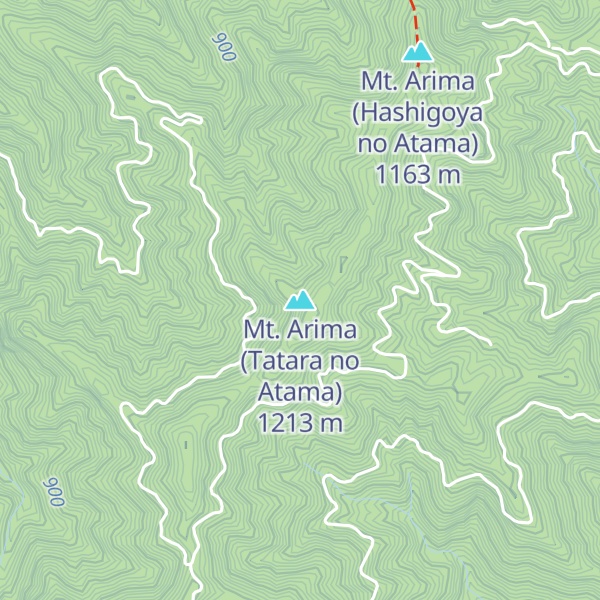 Map of Mt. Arima (Tatara no Atama)
