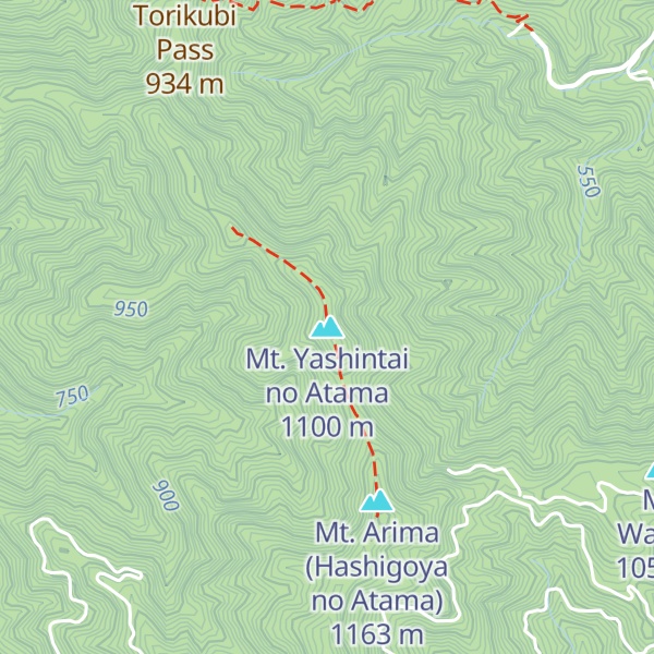 Map of Mt. Yashintai no Atama