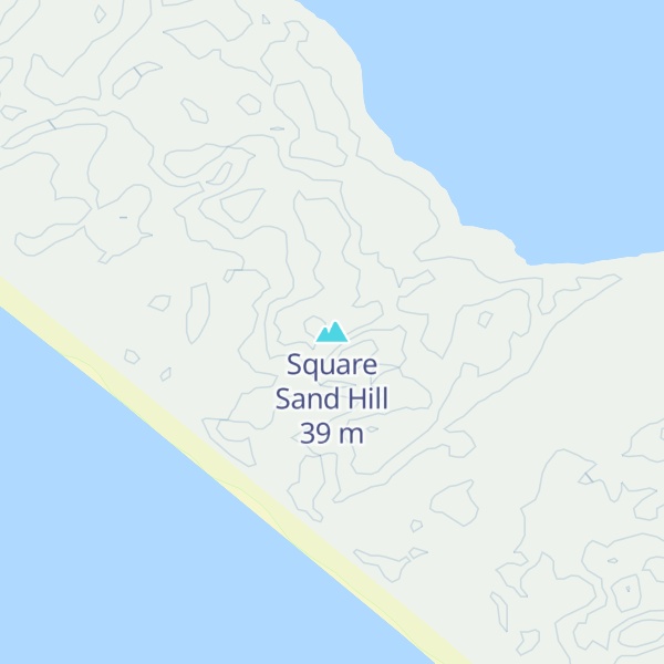 Map of Square Sand Hill