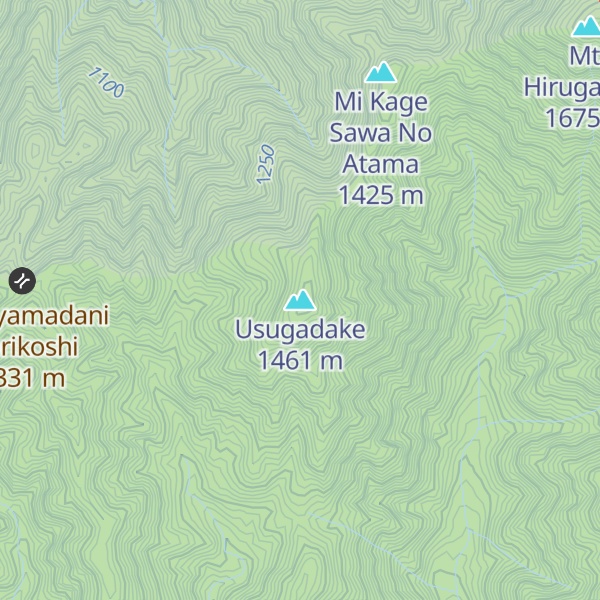 Map of Usugadake