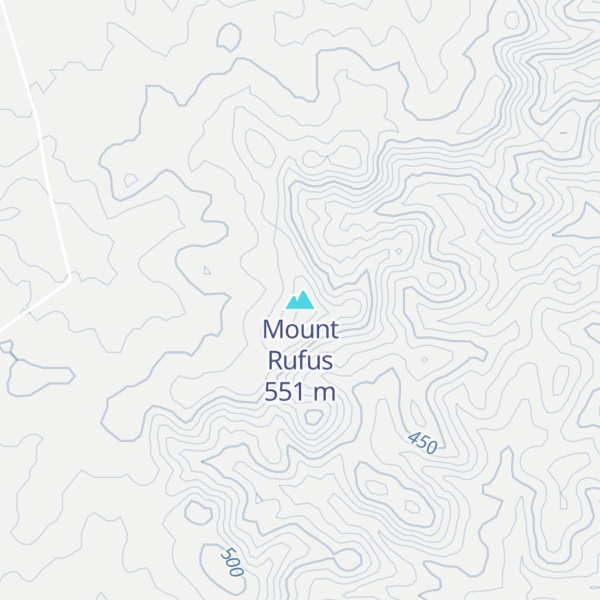 Map of Mount Rufus