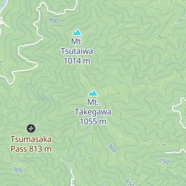 Map of Mt. Takegawa