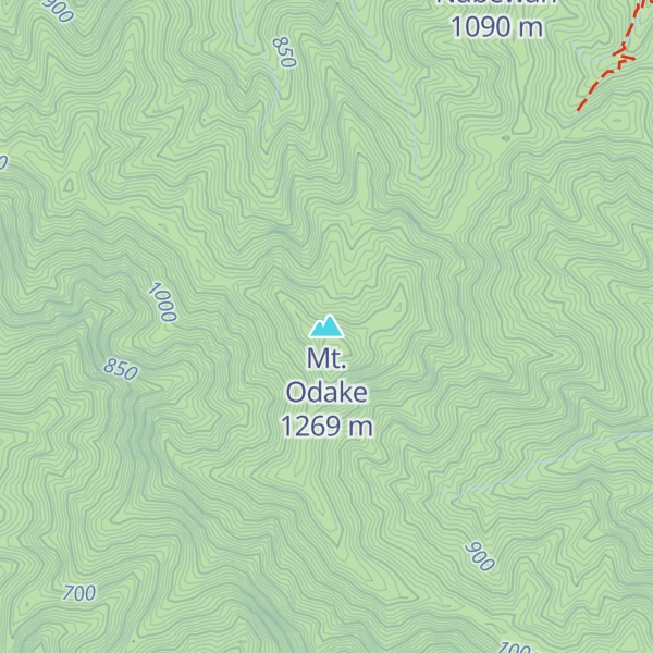Map of Mt. Odake