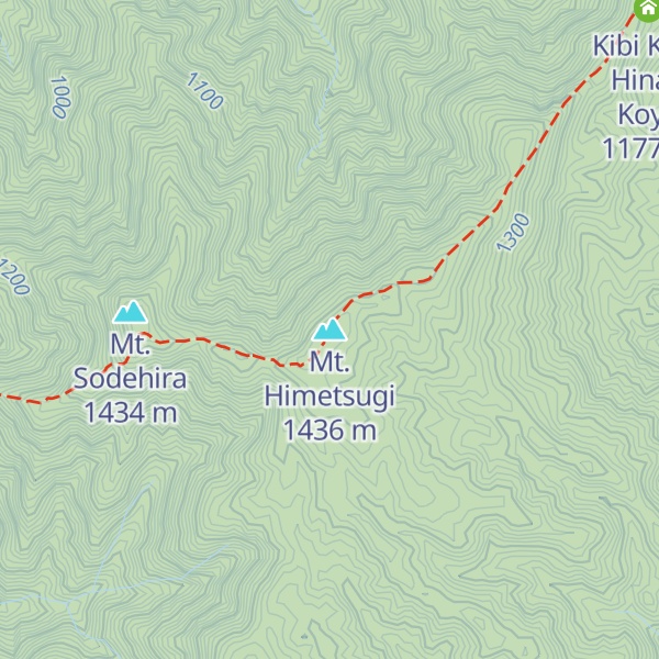 Map of Mt. Himetsugi