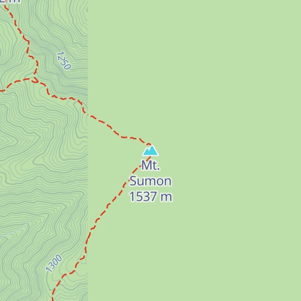 Map of Mt. Sumon