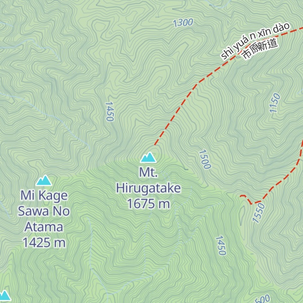 Map of Hirugatake Sansō