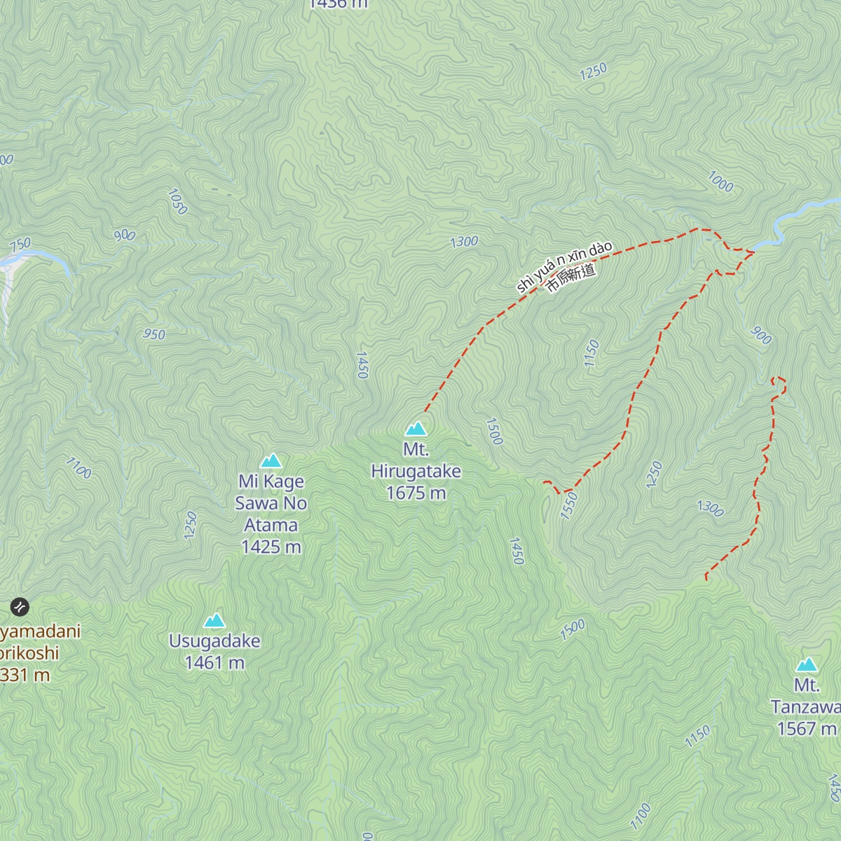 Hirugatake Sansō map