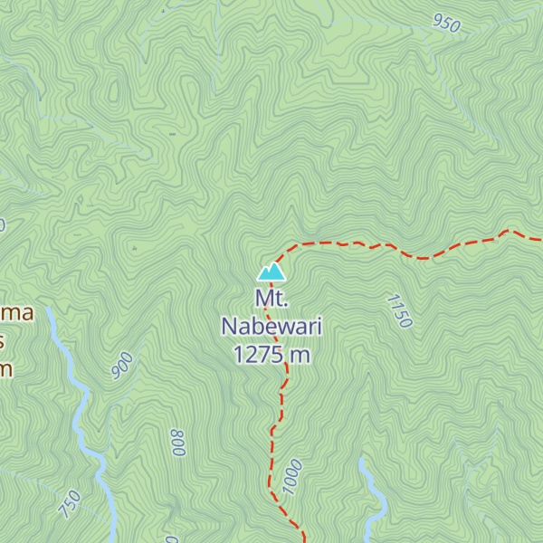 Map of Mt. Nabewari