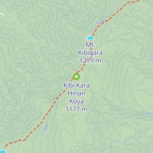 Map of Kibi Kara Hinan Koya