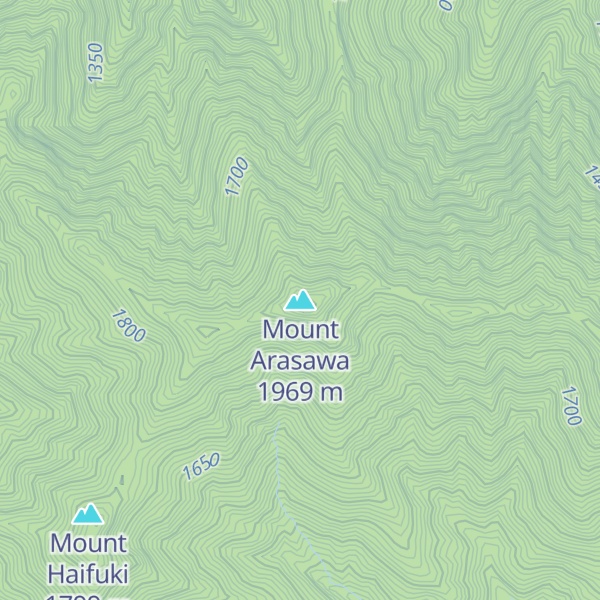 Map of Mount Arasawa