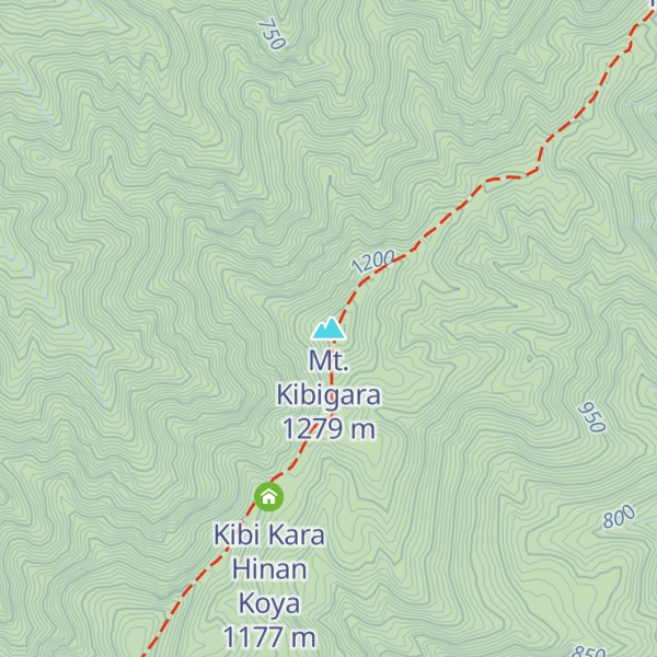 Map of Mt. Kibigara