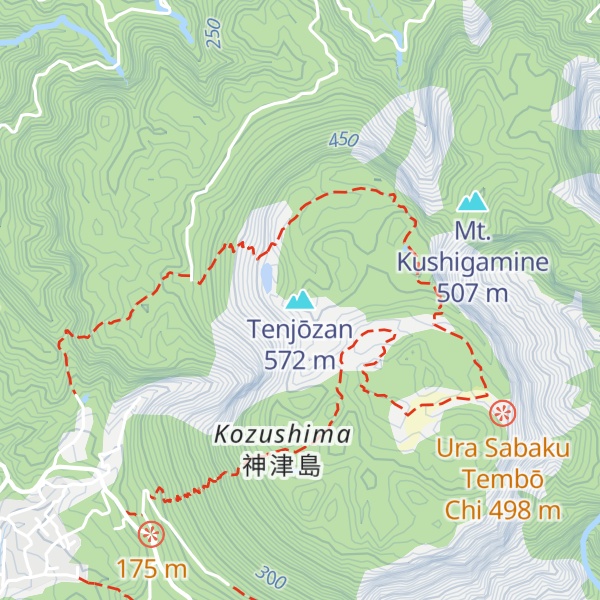 Map of Tenjōzan