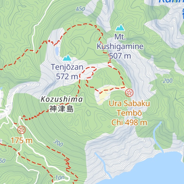 Map of Mt. Tenjo