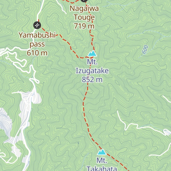 Map of Mt. Komitake