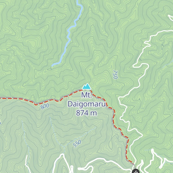 Map of Mt. Daigomaru
