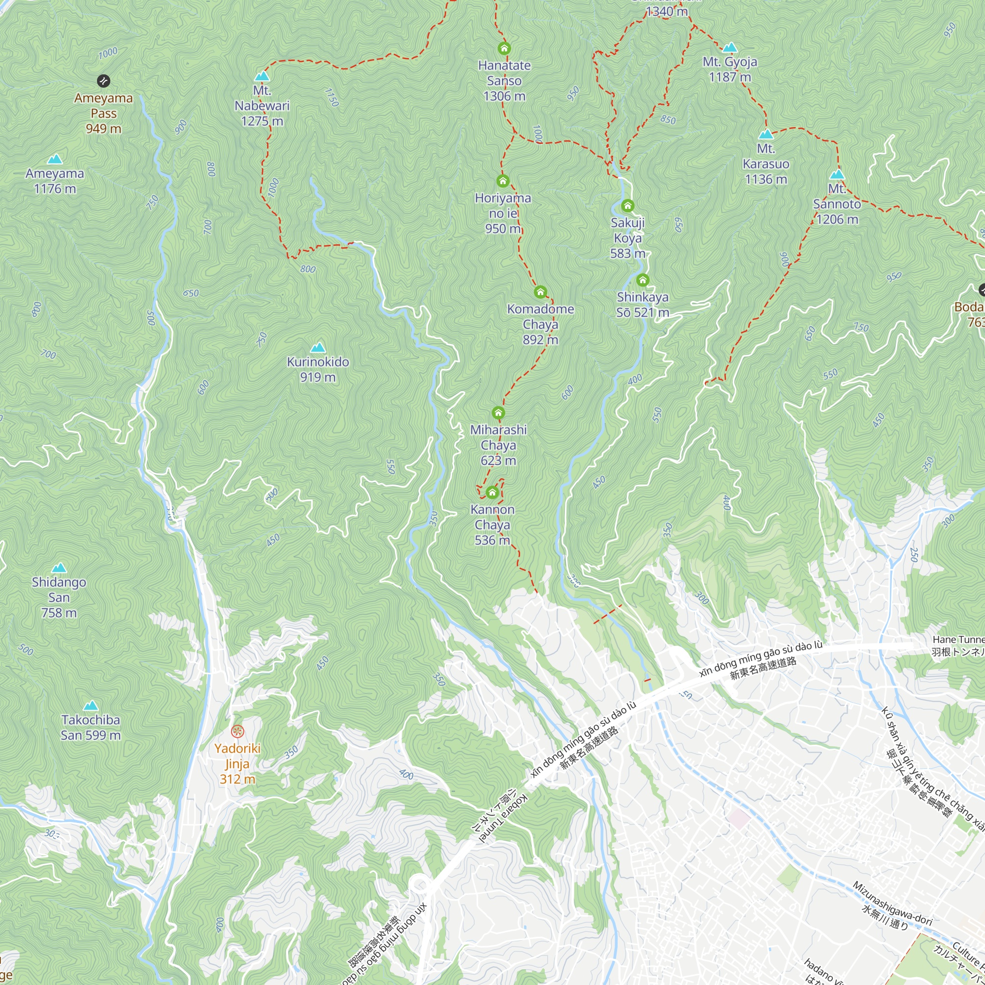 Kannon Chaya map