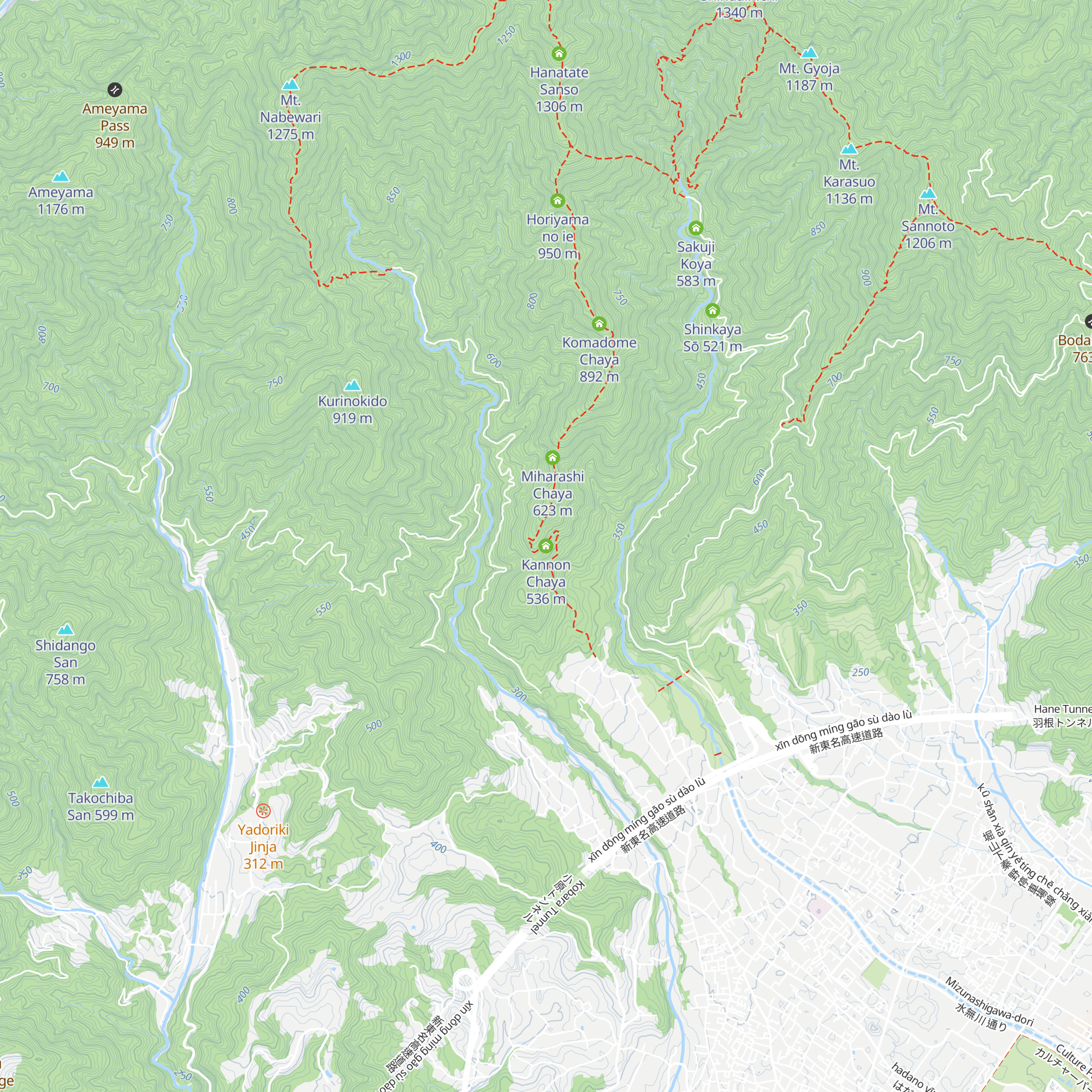 Kannon Chaya map