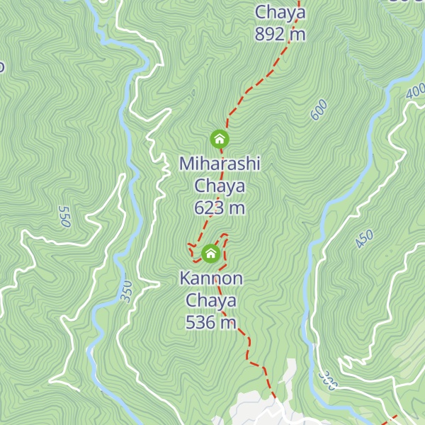 Map of Okurakogen Yamanoie