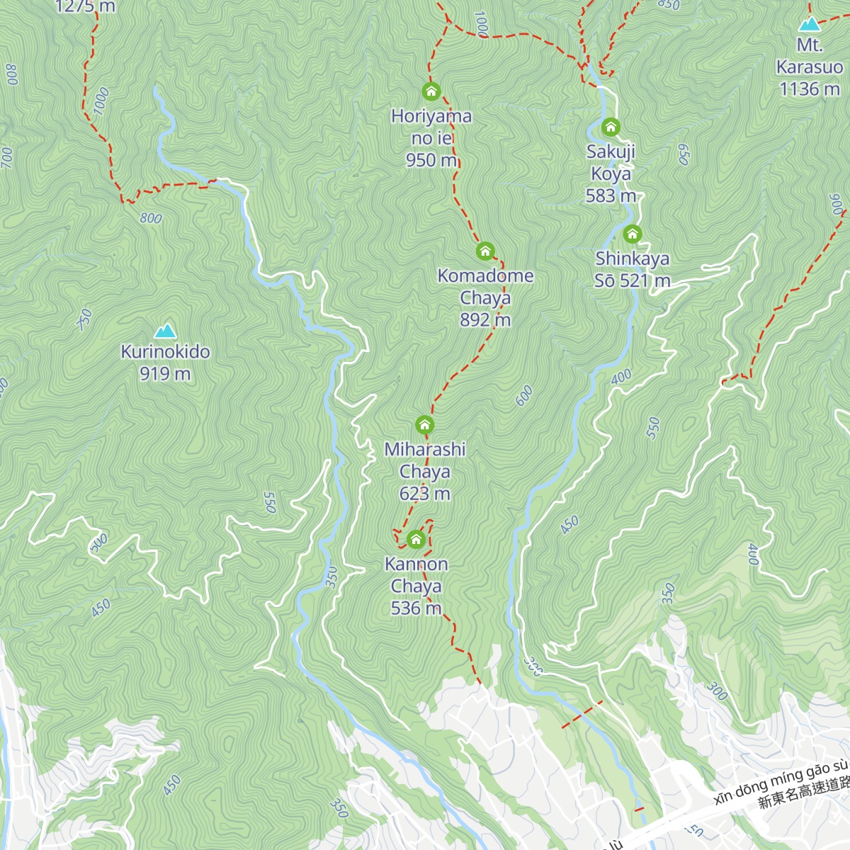 Miharashi Chaya map