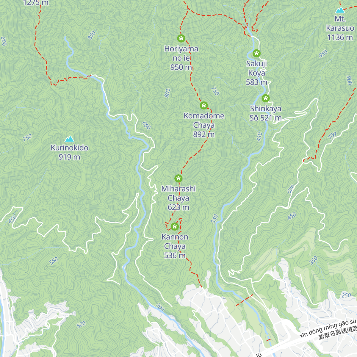 Miharashi Chaya map