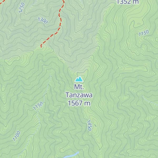 Map of Mt. Tanzawa