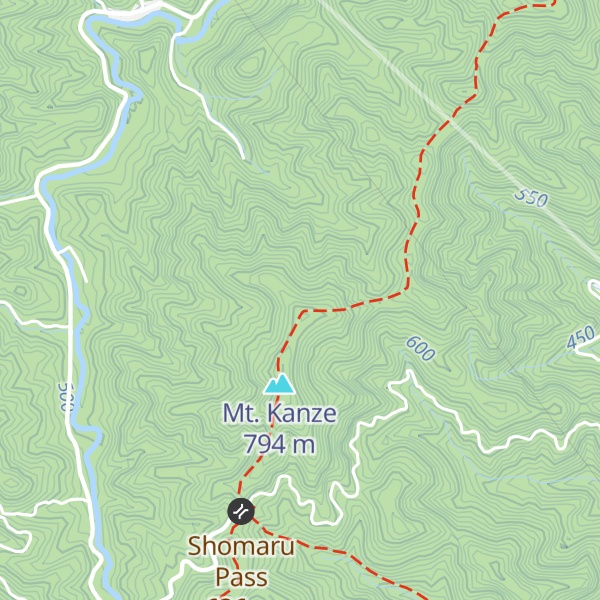 Map of Mt. Shomaru