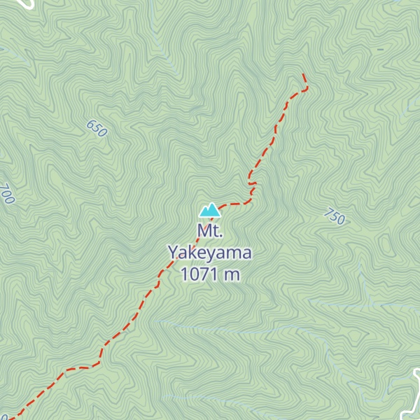 Map of Mt. Yakeyama