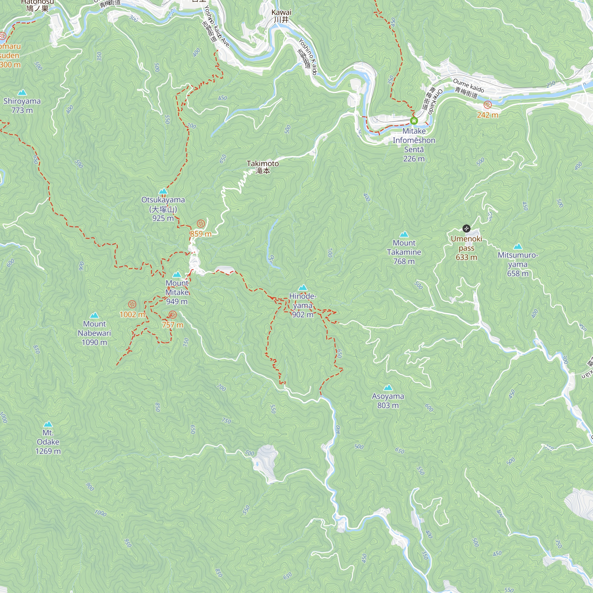 Shinonome-sanso map