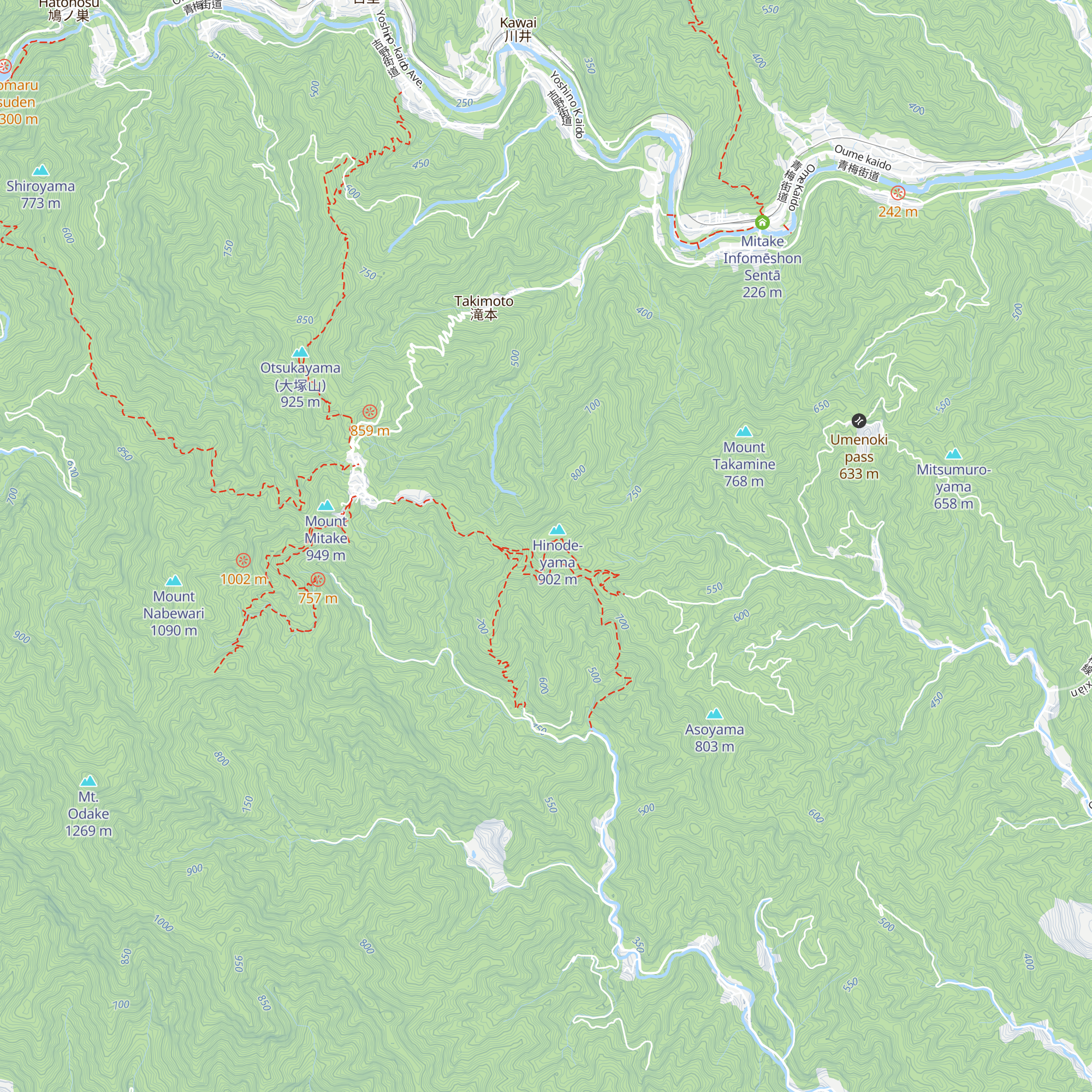Shinonome-sanso map
