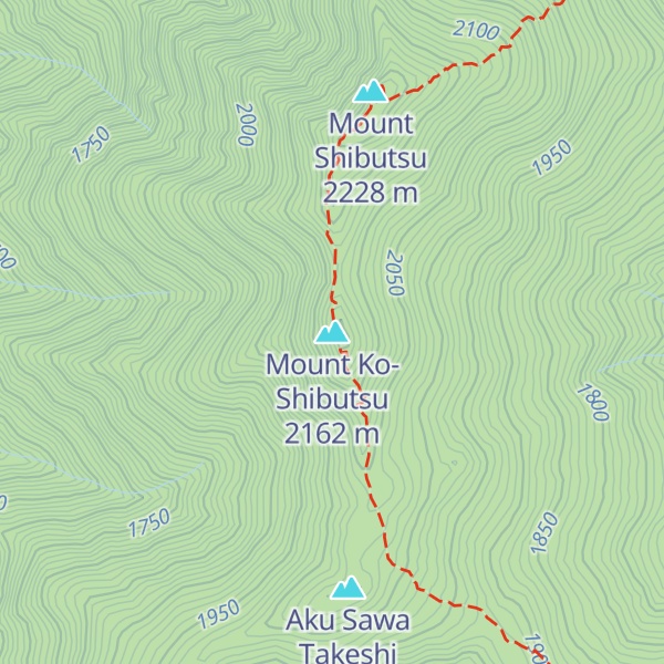 Map of Mount Ko-Shibutsu
