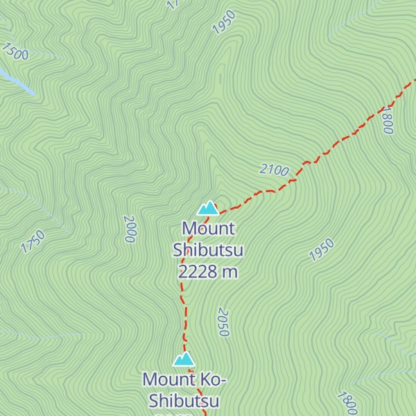 Map of Mount Shibutsu