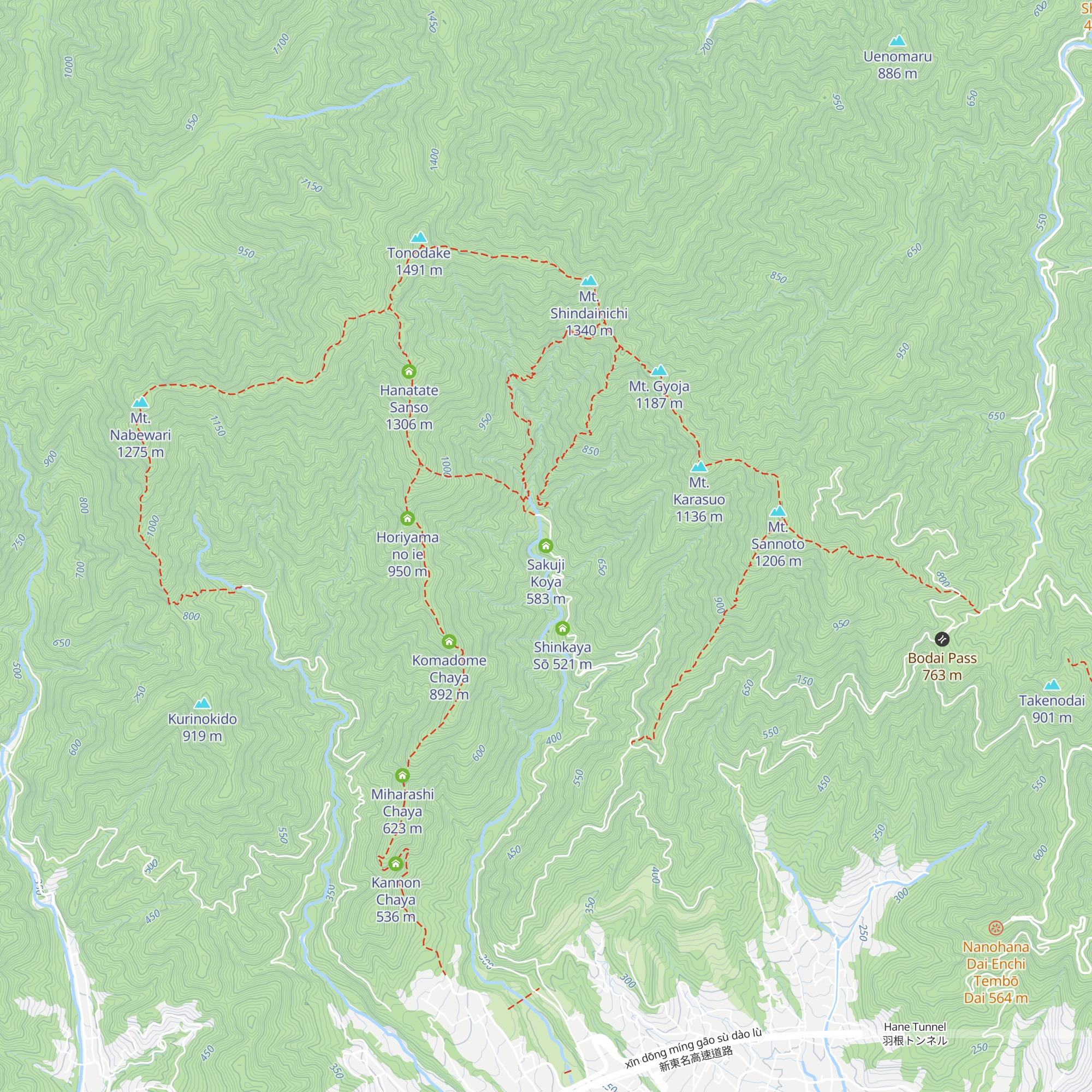 Sakuji Koya map