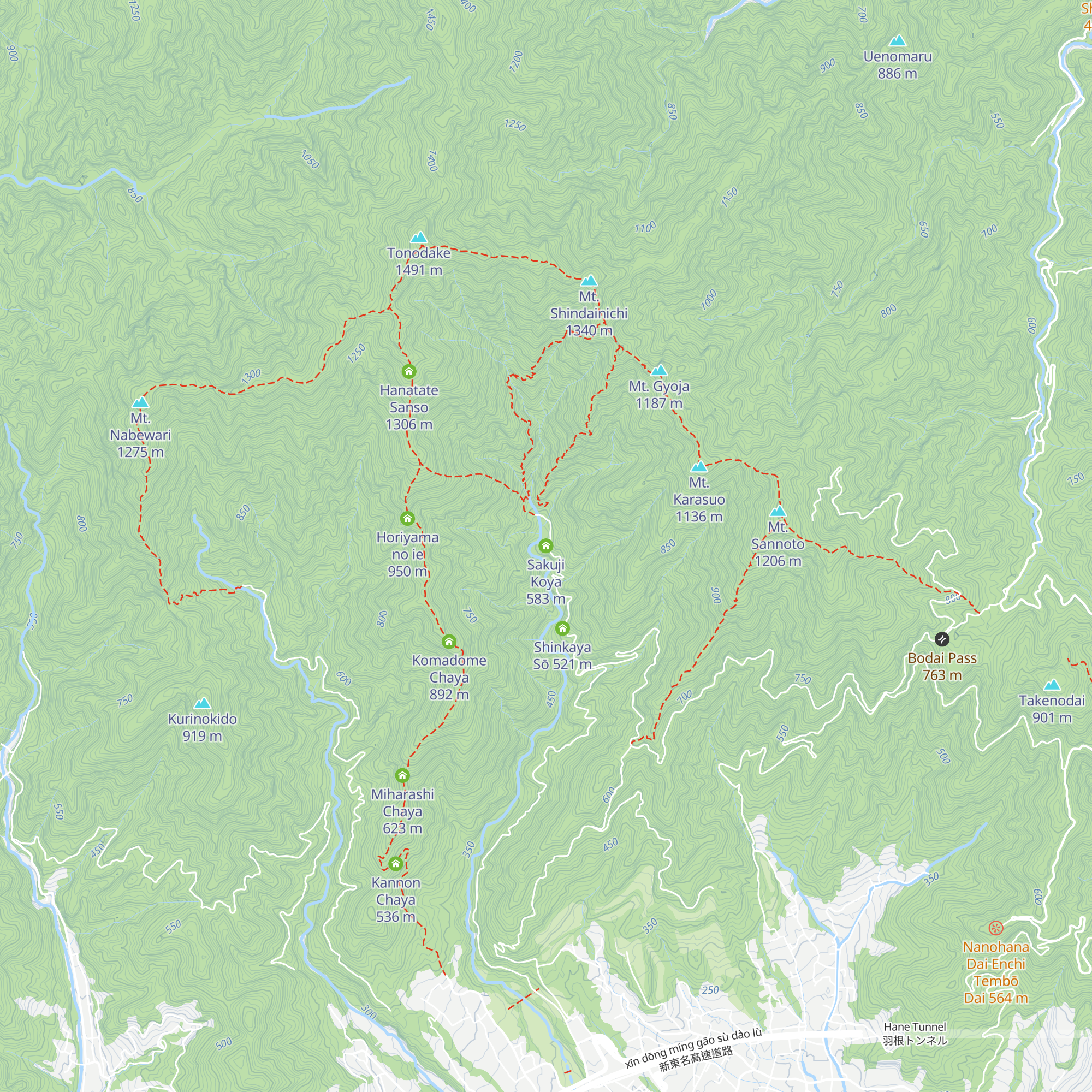 Sakuji Koya map