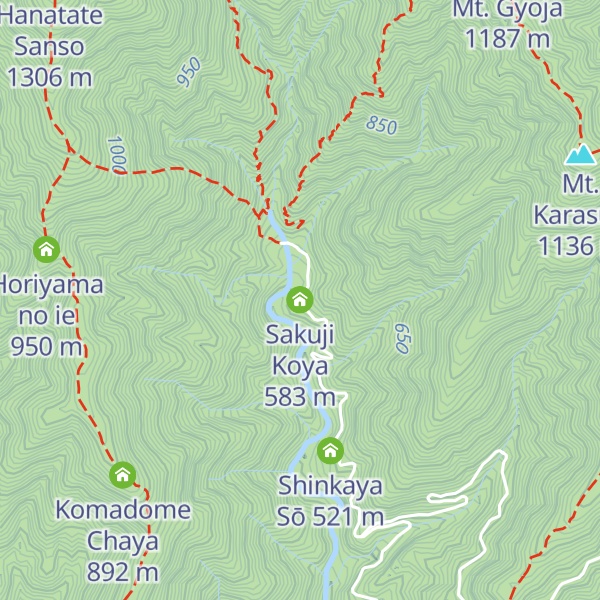 Map of Sakuji Koya
