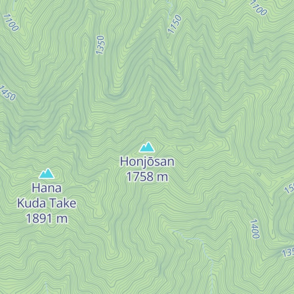 Map of Honjōsan