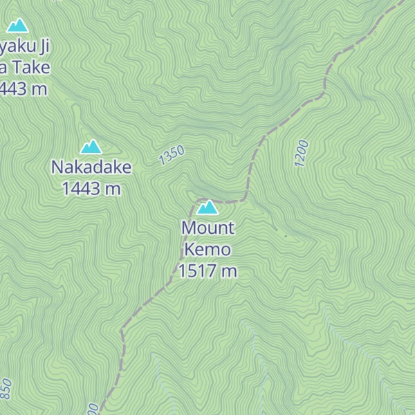 Map of Mount Kemo