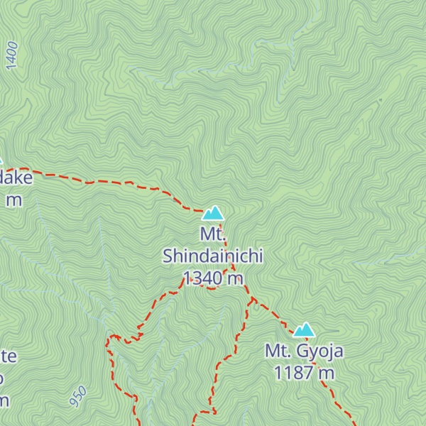 Map of Mt. Shindainichi