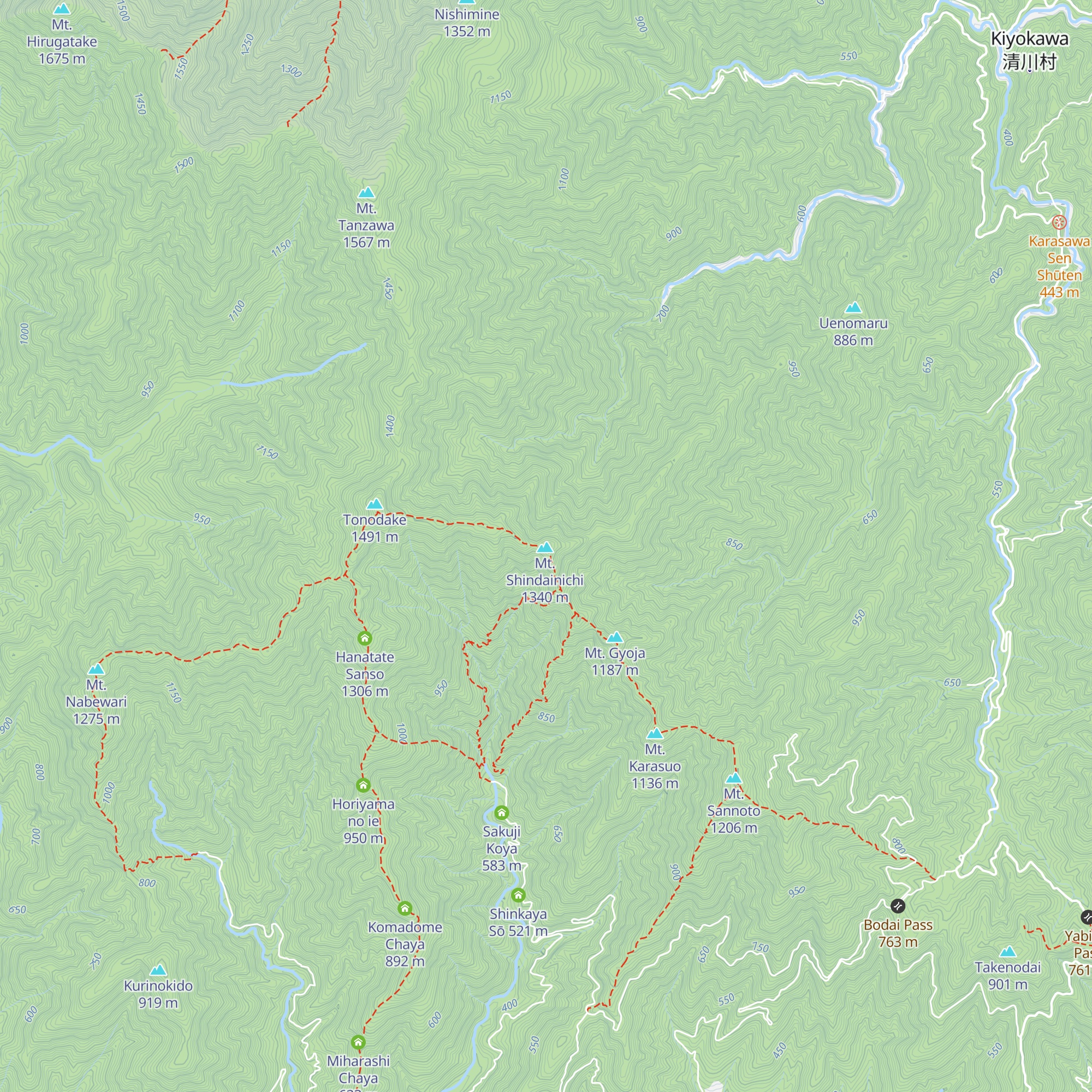 Shindainichi Teahouse map