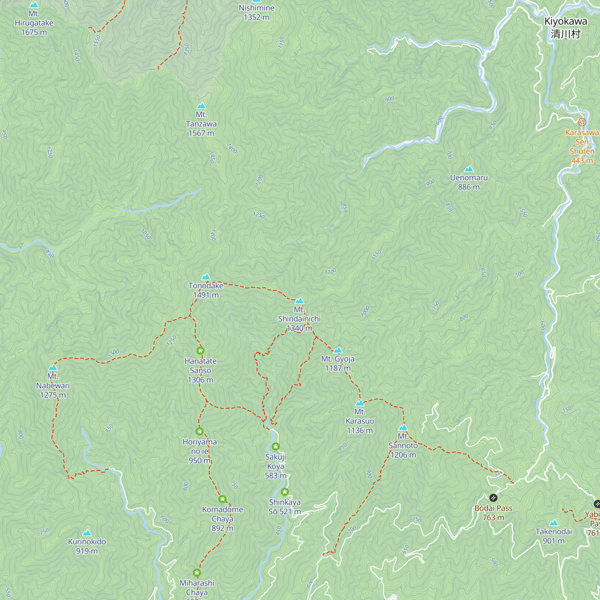 Shindainichi Teahouse map