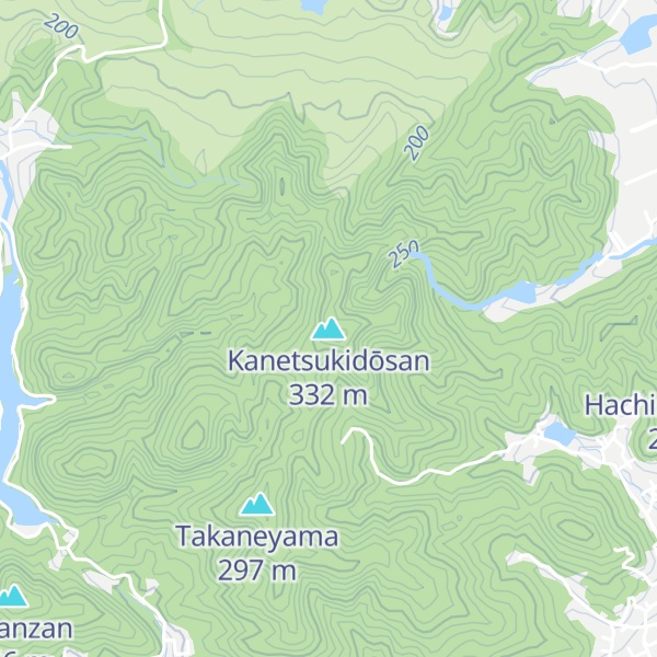 Map of Kanetsukidōsan