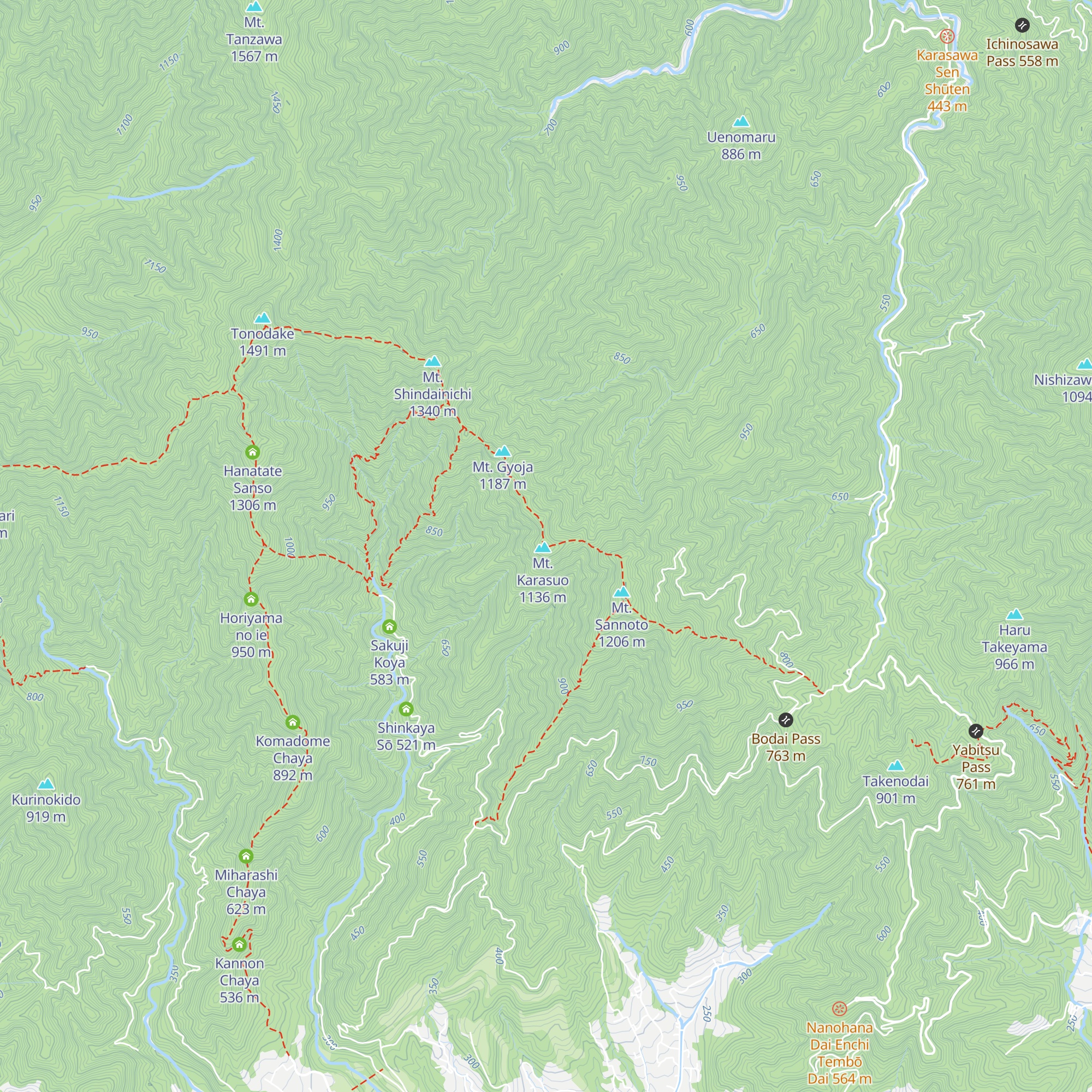 Karasuosansō map