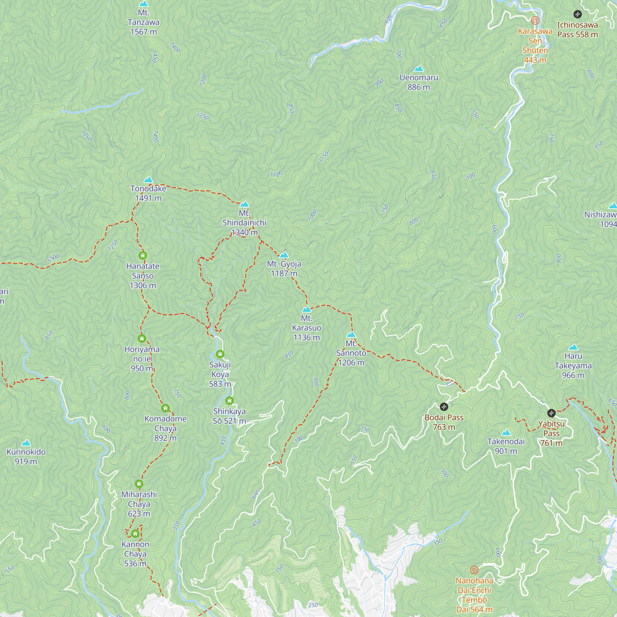 Karasuosansō map