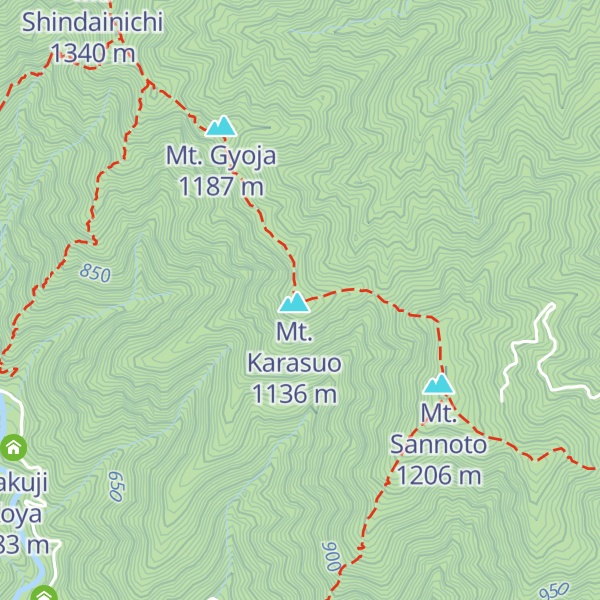 Map of Karasuosansō